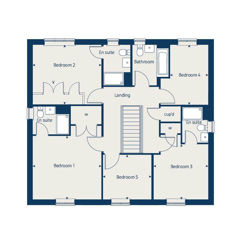 First floor floorplan of The Lime at Woodlands